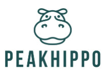 Hippo head with PeakHippo under it